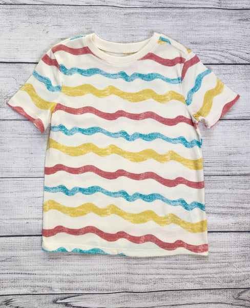 Multi Stripe Printed Tee