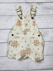 Floral Canvas Shortalls