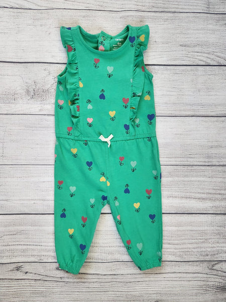 Heart-Printed Jumpsuit