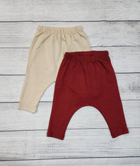 U-Shaped Jersey Leggings 2-Pack