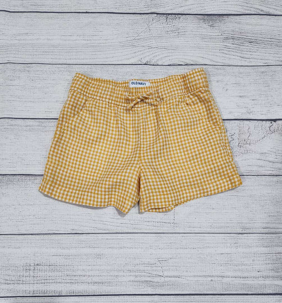 Patterned Linen-Blend Pull-On Shorts