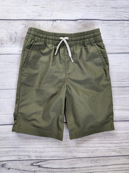 Functional-Drawstring Poplin Shorts