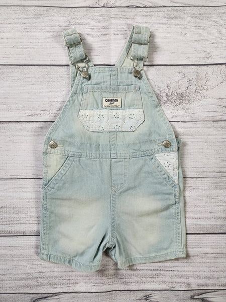 Eyelet Pocket Denim Shortalls