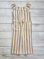 Striped Crinkle Jersey Jumpsuit