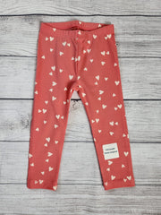 Heart Printed Full-Length Leggings