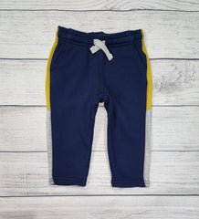 Side-Stripe Pull-On French Terry Pants