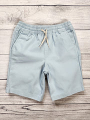 Functional-Drawstring Twill Shorts