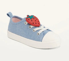 Strawberry Chambray Sneakers