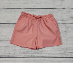 Functional Drawstring Linen-Blend Pull-On Shorts