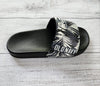 Fern Faux-Leather Pool Slide Sandals