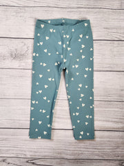 Heart Printed Full-Length Leggings