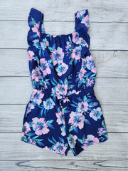 Sleeveless Floral Print Romper