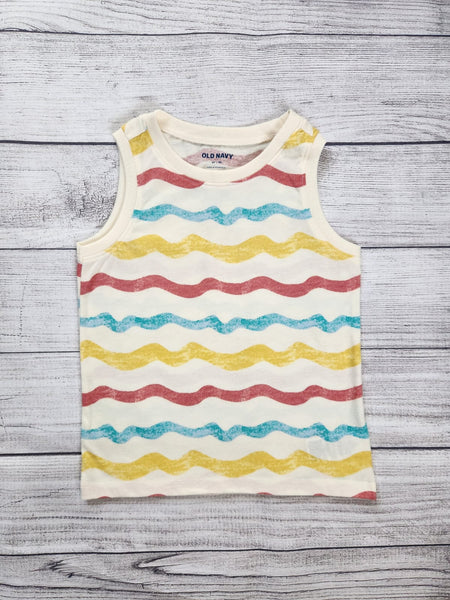 Multi Stripe Printed Tank