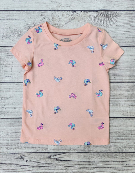 Swan Print Jersey Tee