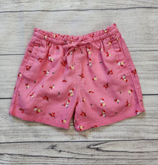 Functional Drawstring Linen-Blend Pull-On Shorts