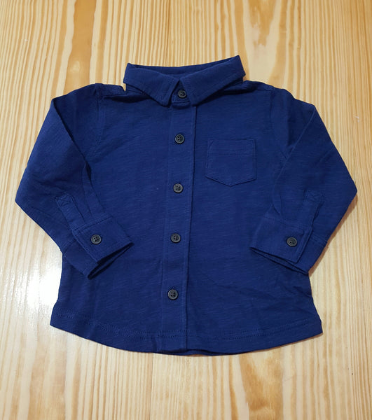 Knit Button-up Shirt
