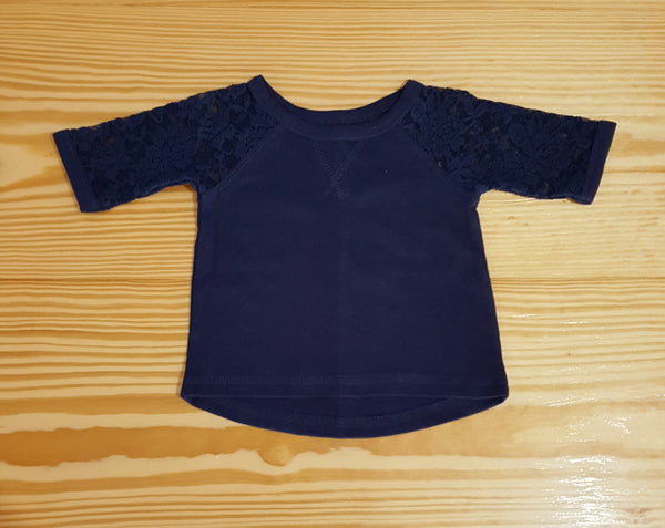 3/4 Embroidered Sleeve Top