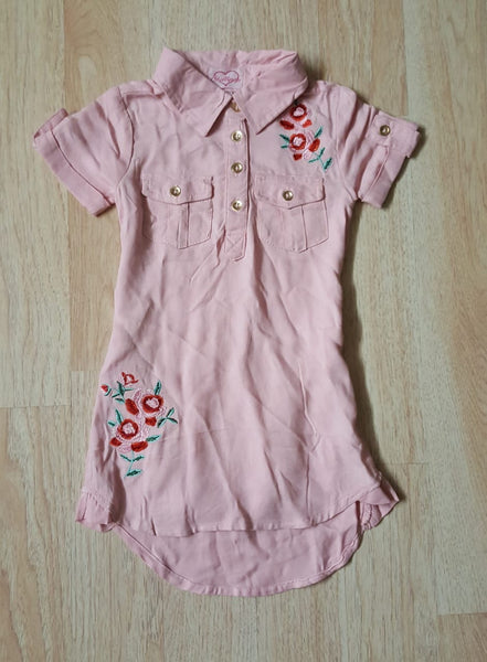 Patterned Shirt Dress