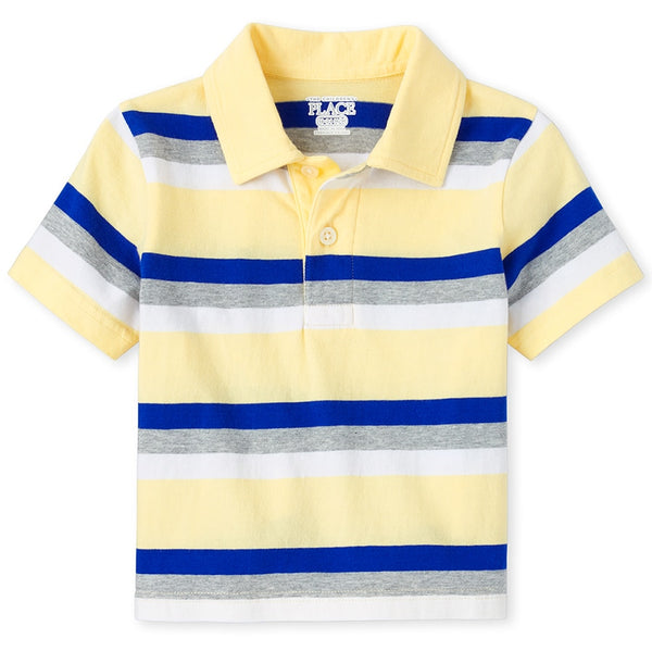 Striped Jersey Polo