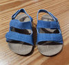 Chambray Secure-Strap Sandals
