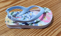 Floral Print Flip Flops