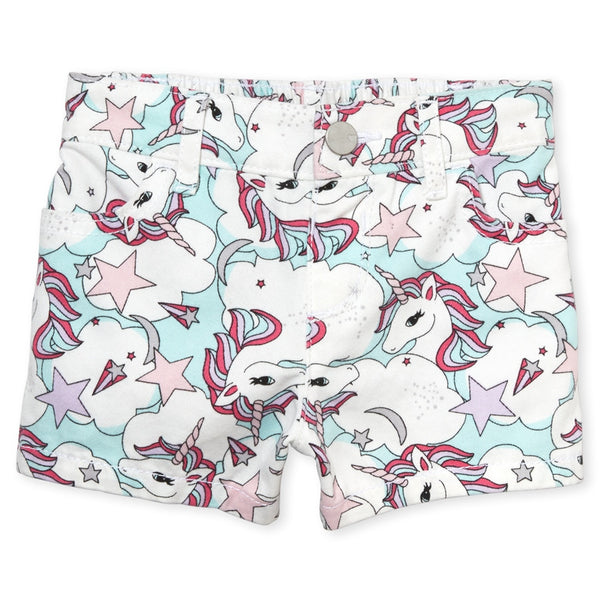 Unicorn Print Shorts