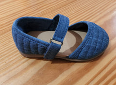 Textured Chambray Ballet Flats