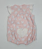 Heart Print Snap-Up Romper