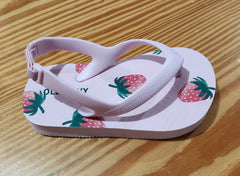 Strawberry Print Flip Flops