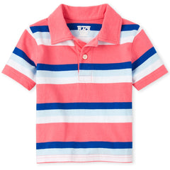 Striped Jersey Polo