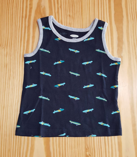 Skateboard Print Tank