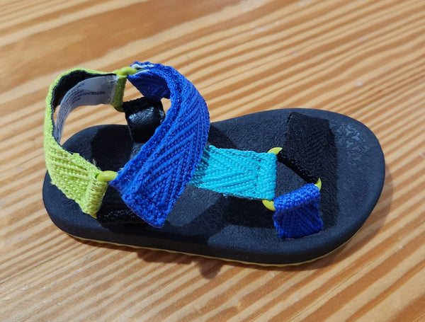 Colorblock Webbed Sandals