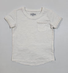 Flower Embroidered Jersey Tee