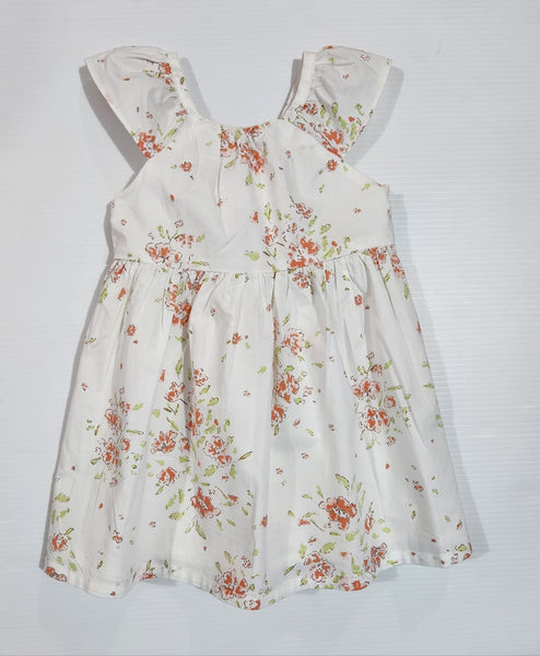 Floral Button-Back Dress