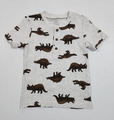 Dino Print Henley