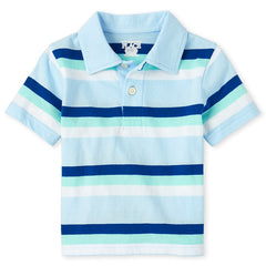 Striped Jersey Polo