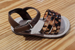 Strappy Mixed-Material Sandals