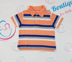 Striped Jersey Polo