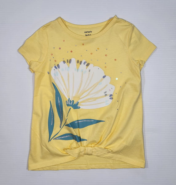 Flower Tie-Front Tee