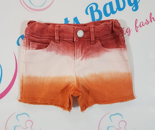 Tie-Dye Denim Shorts