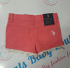 Lace Trim Denim Shorts
