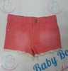 Lace Trim Denim Shorts