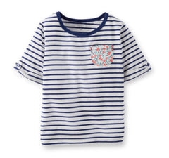 3/4-Sleeve Stripe Tee